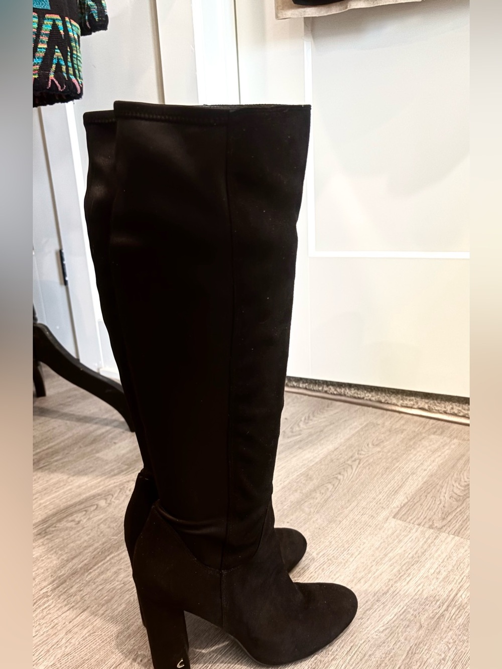 Circus by Sam Edelman Black Over-the-Knee Block Heel Boots SZ 8